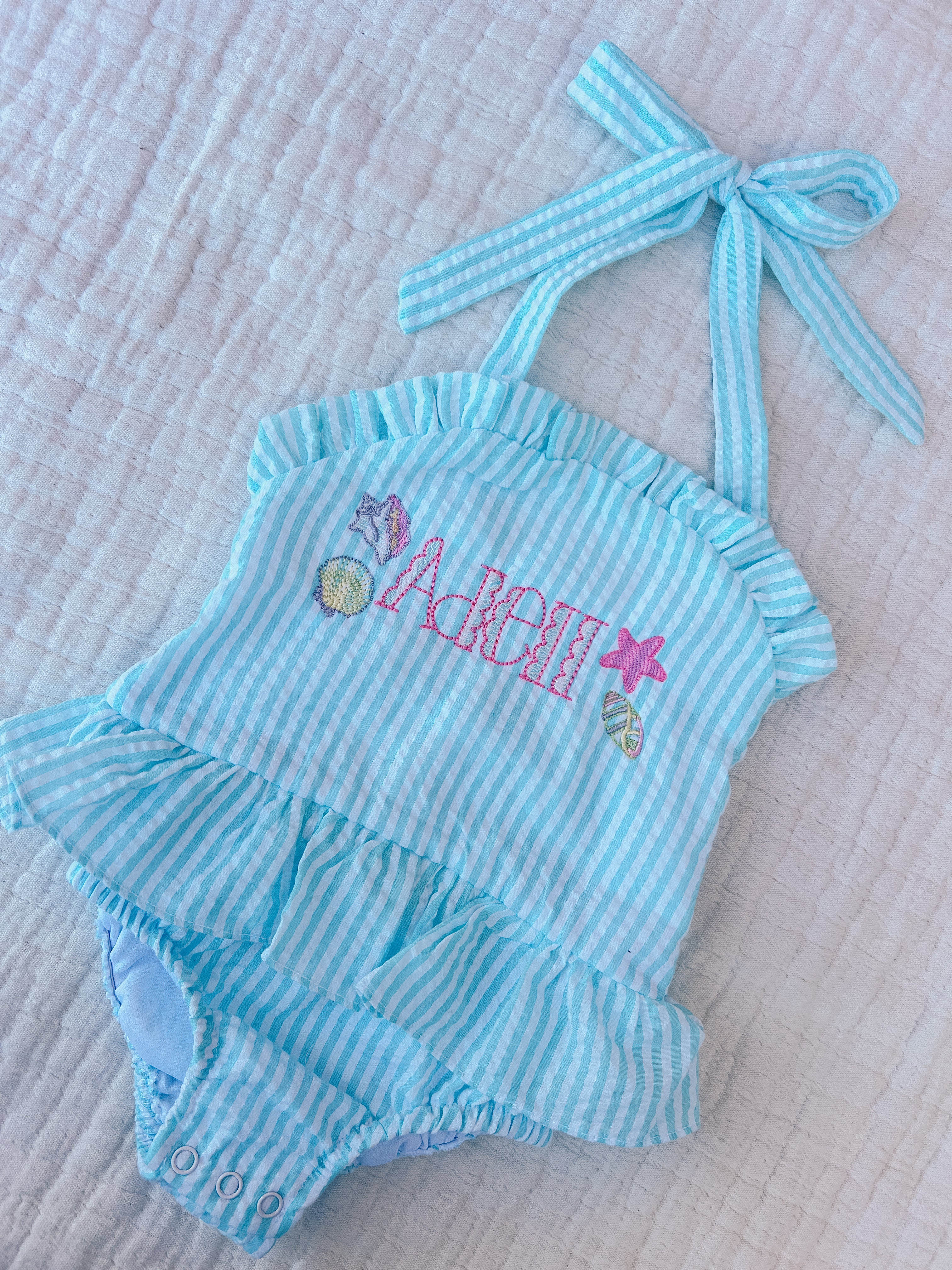 SEERSUCKER ONE PIECE