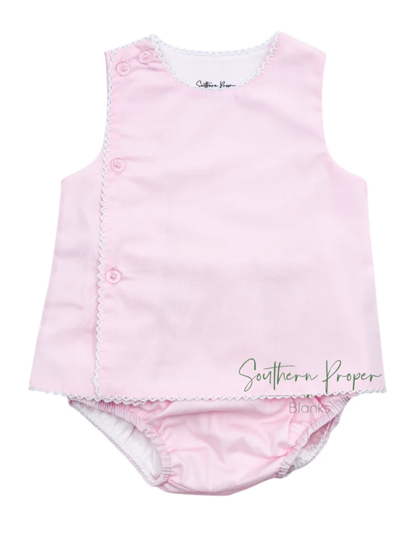 PICOT TRIM DIAPER SET