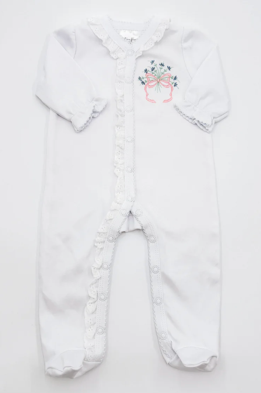 LACE TRIM FOOTIE