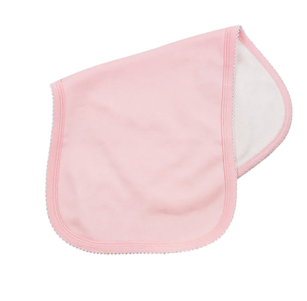 PICOT TRIM BURP CLOTH
